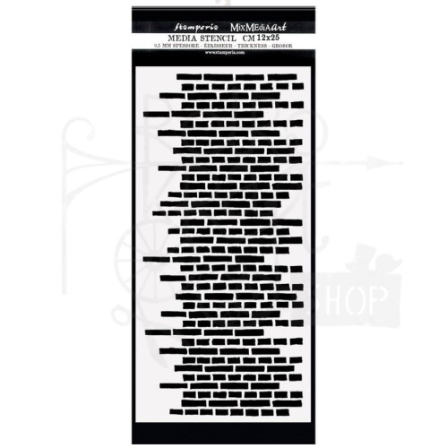 Maska szablon 12x25cm Lady Vagabond Lifestyle Mur KSTDL51 Stamperia