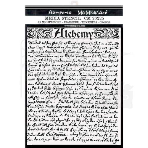 Maska szablon 20x25cm Alchemy Tekstura KSTD096 Stamperia