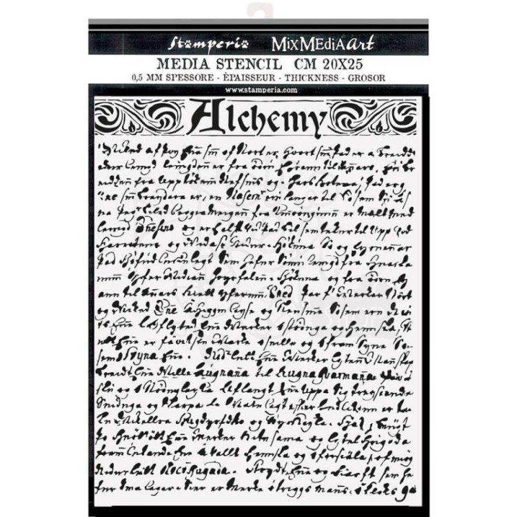 Maska szablon 20x25cm Alchemy Tekstura KSTD096 Stamperia