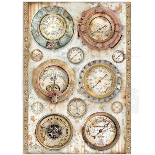 Papier ryżowy A4 Lady Vagabond Lifestyle Barometr DFSA4648 Stamperia