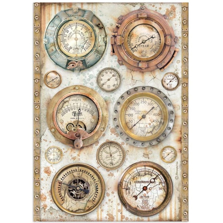 Papier ryżowy A4 Lady Vagabond Lifestyle Barometr DFSA4648 Stamperia