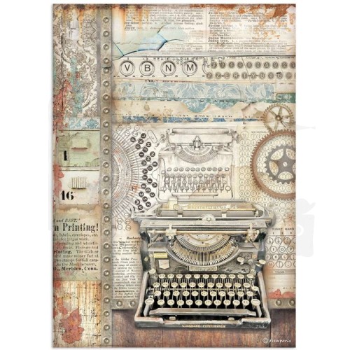 Papier ryżowy A4 Lady Vagabond Lifestyle Maszyna DFSA4646 Stamperia