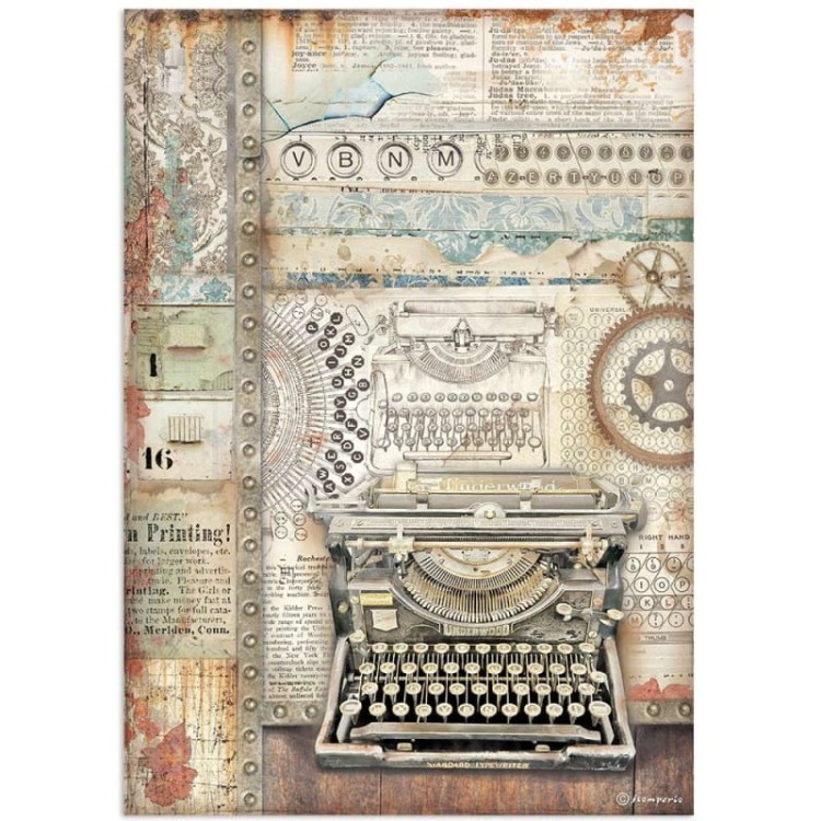 Papier ryżowy A4 Lady Vagabond Lifestyle Maszyna DFSA4646 Stamperia