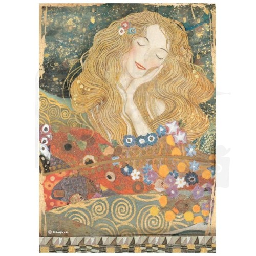 Papier ryżowy A4 Klimt From The Beethoven DFSA4639 Stamperia