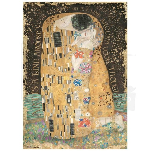 Papier ryżowy A4 Klimt Pocałunek DFSA4637 Stamperia