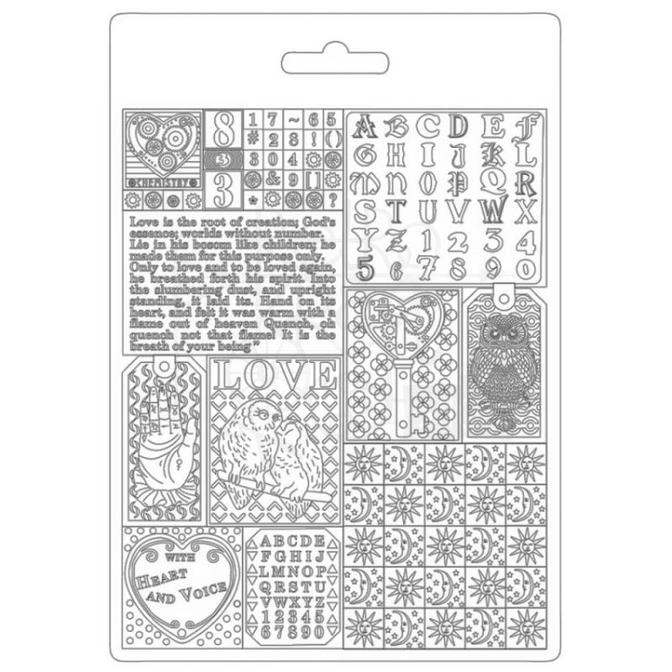 Foremka Tekstura A5 Alchemy Patchwork K3PTA5607 Stamperia