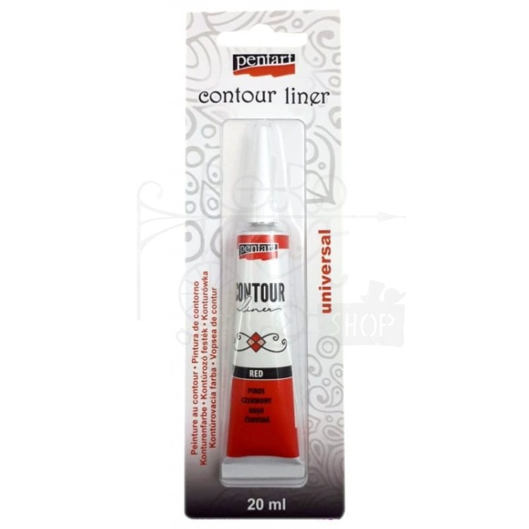 Konturówka 20 ml czerwony 11032 Pentart
