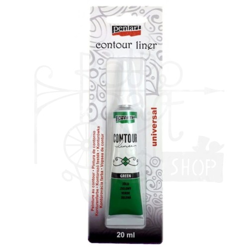 Konturówka 20 ml zielony 11033 Pentart