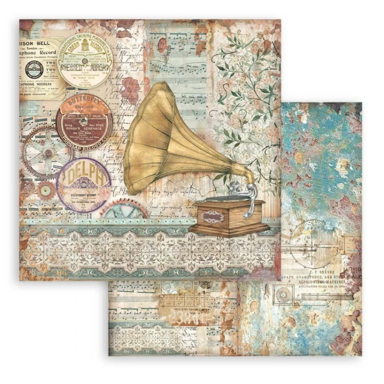 Zestaw papierów 20,3x20,3cm 10szt. Lady Vagabond SBBS49 Stamperia