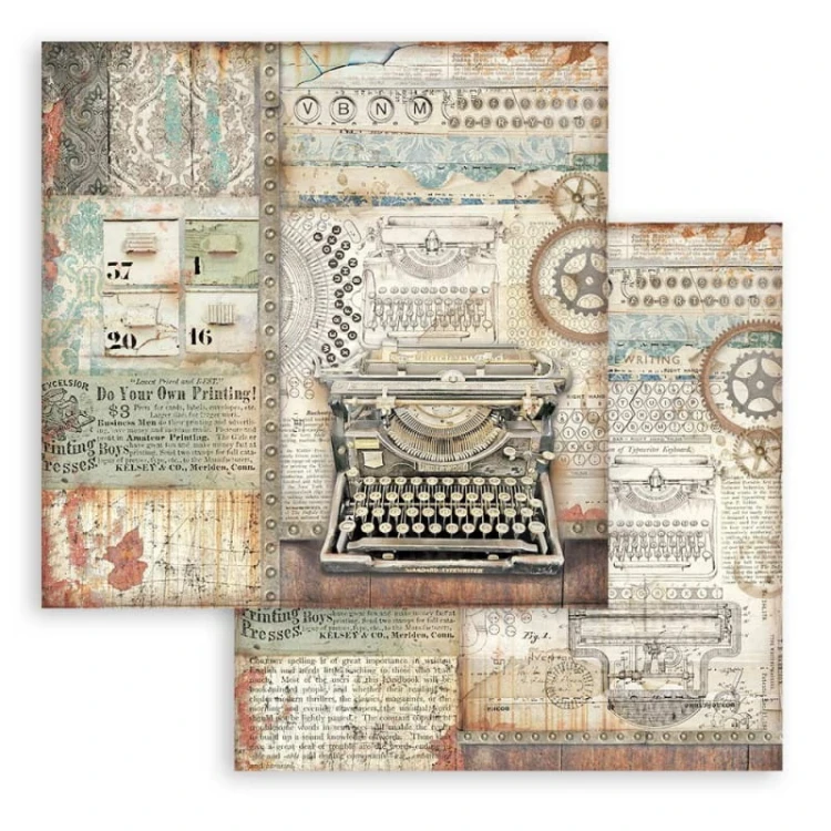 Zestaw papierów 20,3x20,3cm 10szt. Lady Vagabond SBBS49 Stamperia
