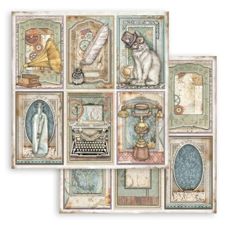 Zestaw papierów 20,3x20,3cm 10szt. Lady Vagabond SBBS49 Stamperia