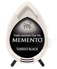 Tusz do stempli Memento Dew drops Tuxedo black czarny MD-000-900 Tsukineko