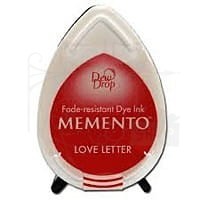 Tusz do stempli Memento Dew drops Love Letters czerwony jasny MD-000-302 Tsukineko