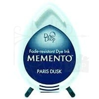 Tusz do stempli Memento Dew drops Paris Dusk niebieski ciemny MD-000-608 Tsukineko