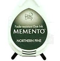 Tusz do stempli Memento Dew drops Northern pine zielony ciemny MD-000-709 Tsukineko