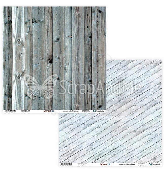 Papier 30x30 Woods 01/02 W-01/02 ScrapAndMe