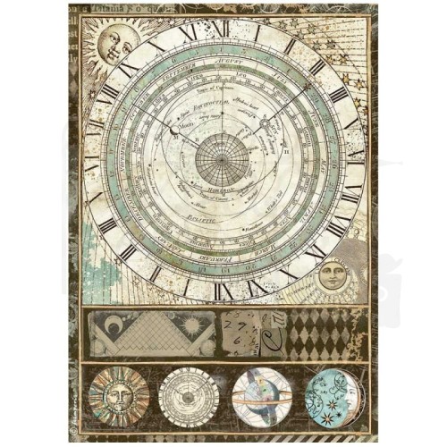 Papier ryżowy A4 Alchemy Astrolabium DFSA4663 Stamperia