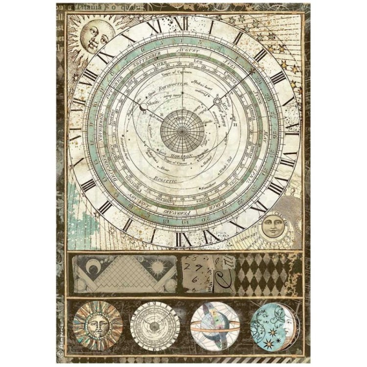 Papier ryżowy A4 Alchemy Astrolabium DFSA4663 Stamperia
