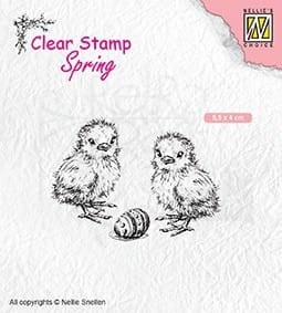 Stempel akrylowy 2 kurczaczki SPCS008 Nellie's Choice