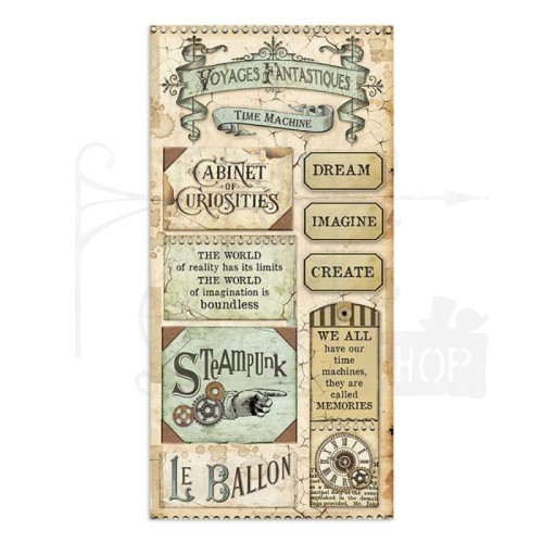 Zestaw papierów 15x30,5cm 10szt Voyages SBBV03 Stamperia