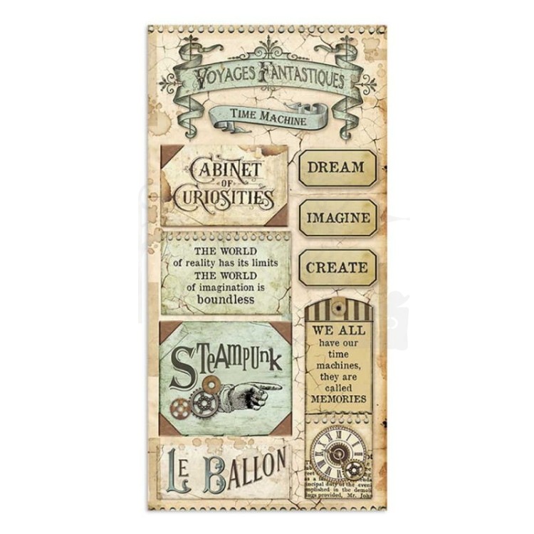 Zestaw papierów 15x30,5cm 10szt Voyages SBBV03 Stamperia