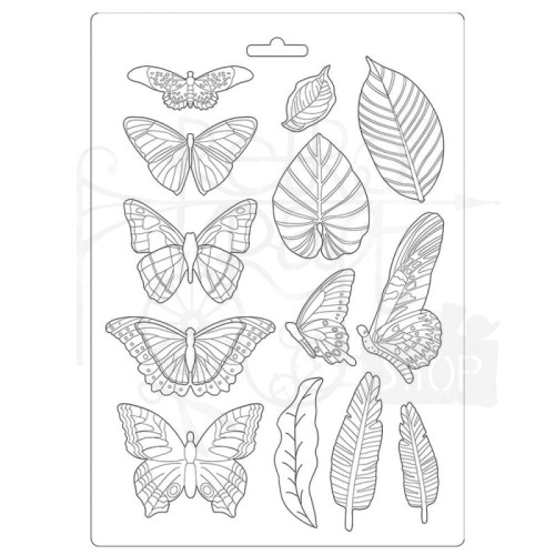 Foremka 21x29,7cm Amazonia liście motyle K3PTA489 Stamperia