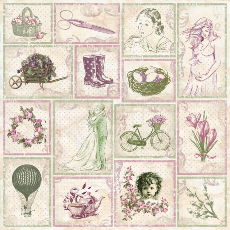 Papier 30x30 Desert Rose - DESERT SAND UHK Gallery