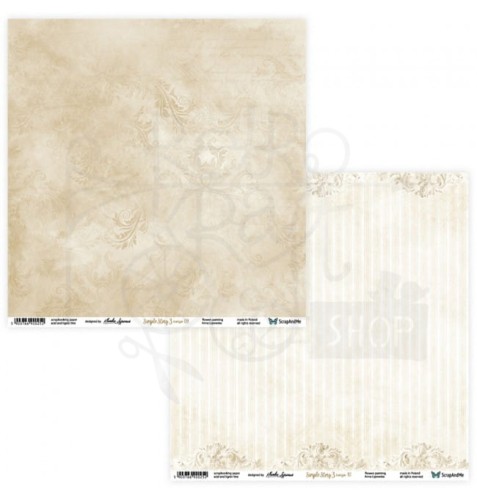 Papier 30x30 Simple Story 3 beige 09/10 SS3b-09/10 ScrapAndMe