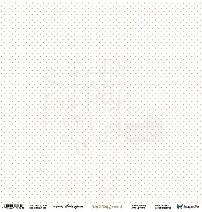 Papier 30x30 Simple Story 3 beige 05/06 SS3b-05/06 ScrapAndMe