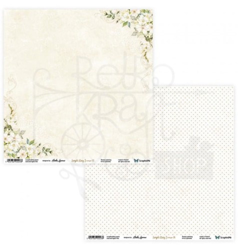 Papier 30x30 Simple Story 3 beige 05/06 SS3b-05/06 ScrapAndMe