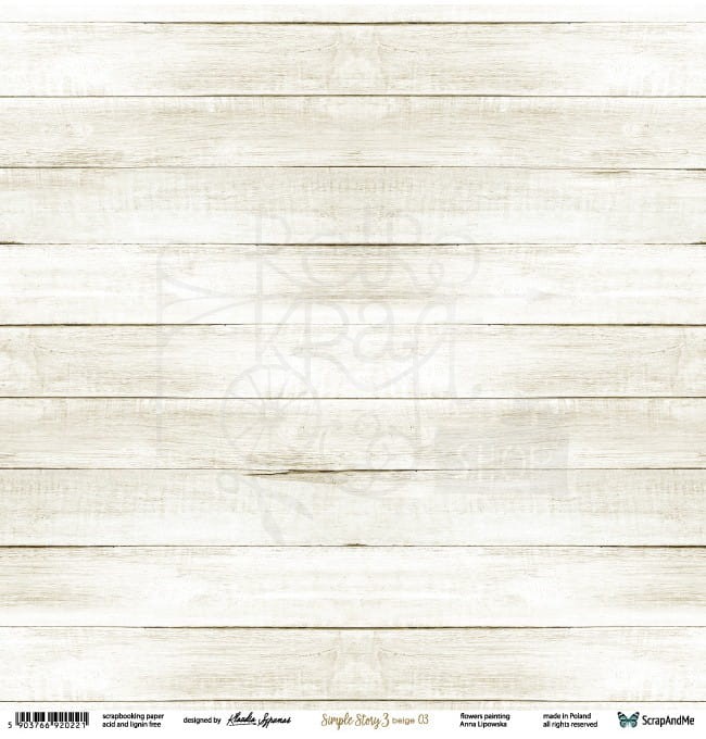 Papier 30x30 Simple Story 3 beige 03/04 SS3b-03/04 ScrapAndMe