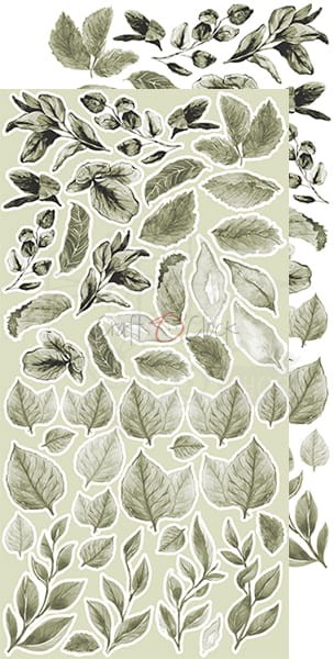 Zestaw dodatków do wycięcia 04 15,5x30,5cm liście CC-BC-L-04 Craft O'Clock