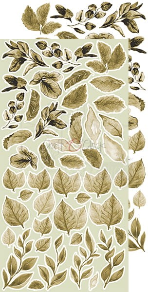 Zestaw dodatków do wycięcia 04 15,5x30,5cm liście CC-BC-L-04 Craft O'Clock