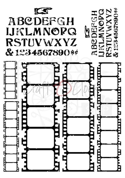 Ozdobne kalki zestaw 21x29,7 cm Clocks Labels CC-MM-ZK-11 Craft O'Clock