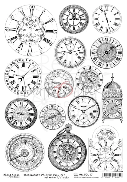 Folia Transparentna A4 Zegary CC-MM-FOL-17 Craft O'Clock