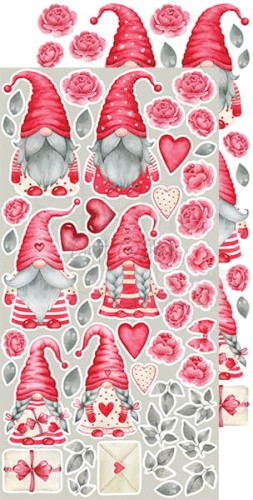 Zestaw dodatkow do wycięcia 08 15,5x30,5cm Charming extras - In Love CC-DOD-CHE-08 Craft O'Clock