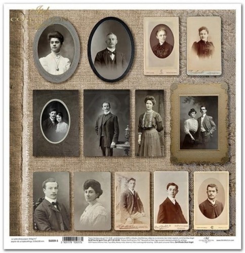 Papier 30x30 Secrets of the old diary stare zdjęcia SL0859 ITD Collection