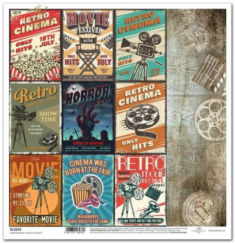 Papier 30x30 Magia kina retro plakaty filmowe SL1014 ITD Collection