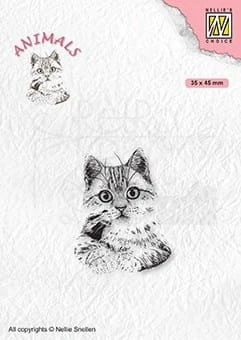 Stempel akrylowy Kot, kotek ANI021 Nellie's Choice