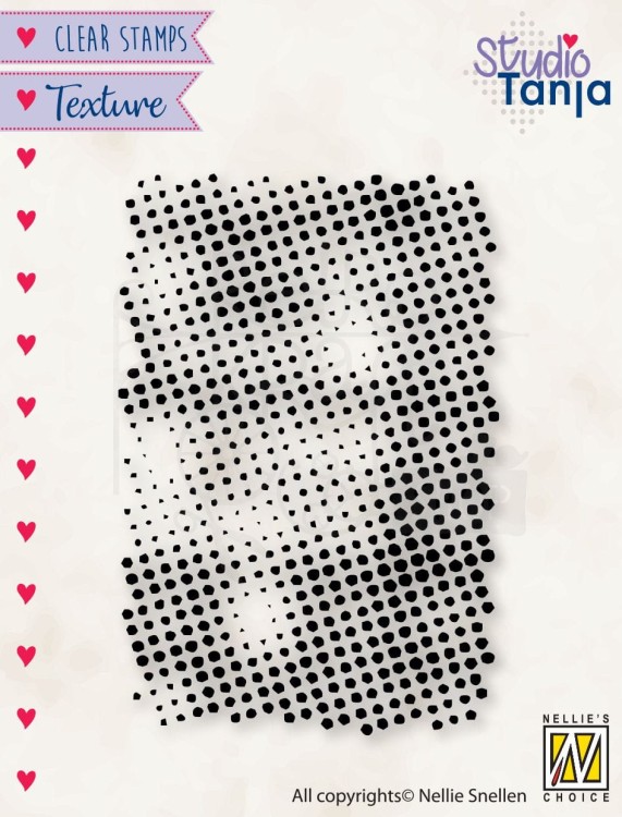 Stempel akrylowy Tło, kropki TXCS022 Nellie's Choice