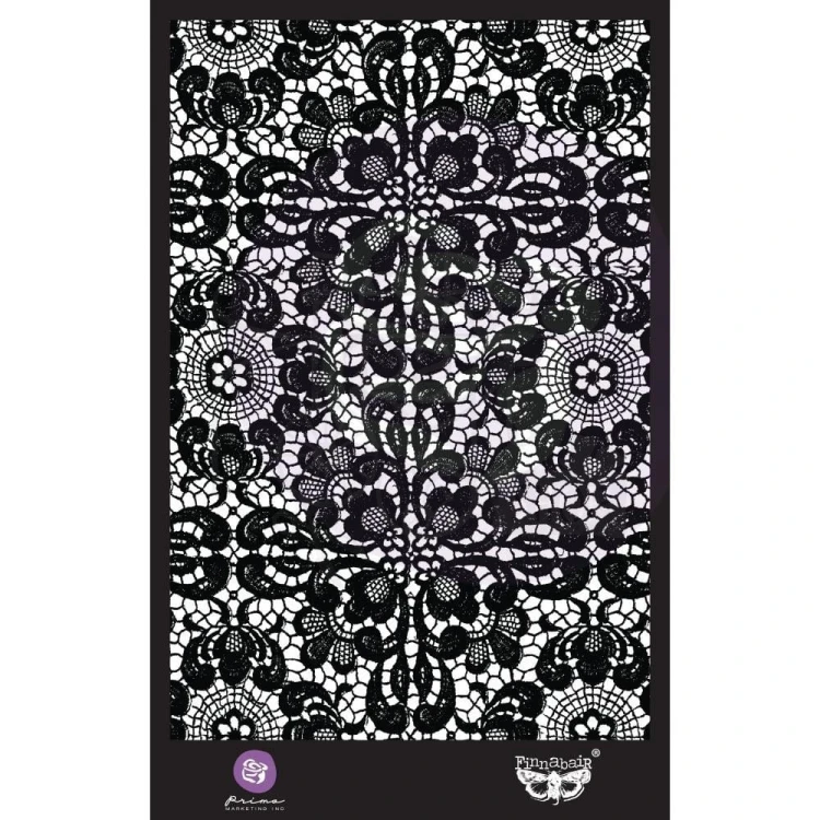 Szablon maska 16x30cm Ornate Lace Finnabair 966669 Prima