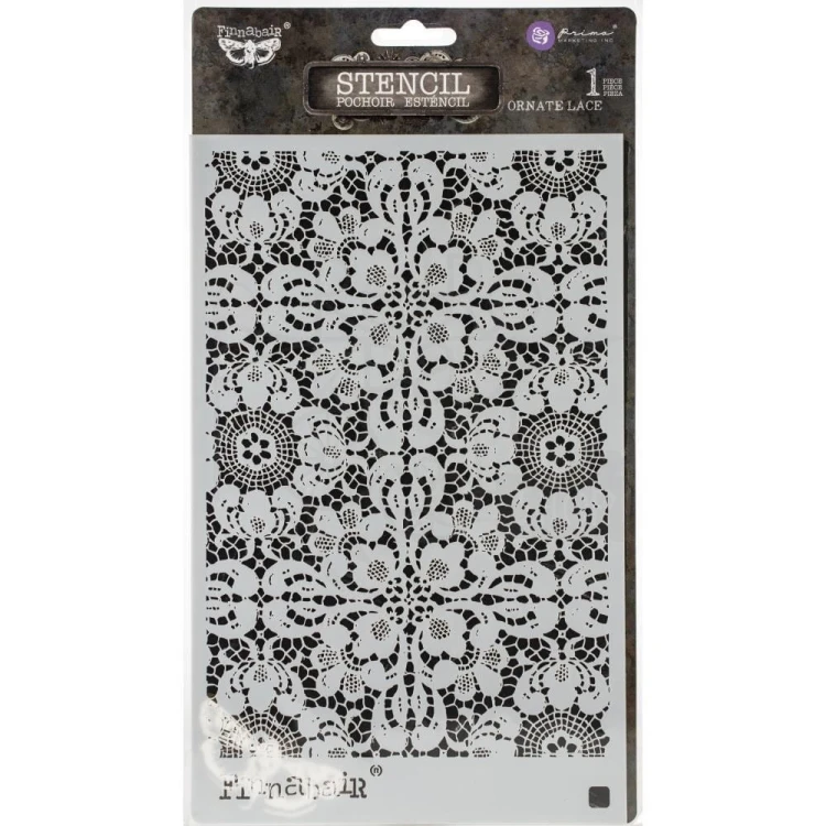 Szablon maska 16x30cm Ornate Lace Finnabair 966669 Prima
