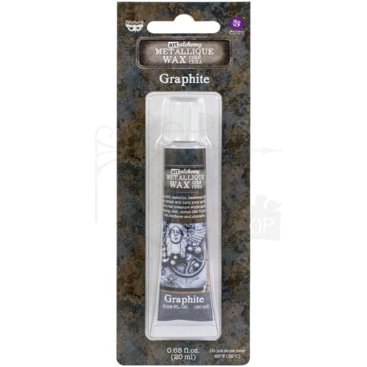 Wosk metaliczny 20ml Graphite Art Alchemy Metallique Wax Finnabair 968403 Prima