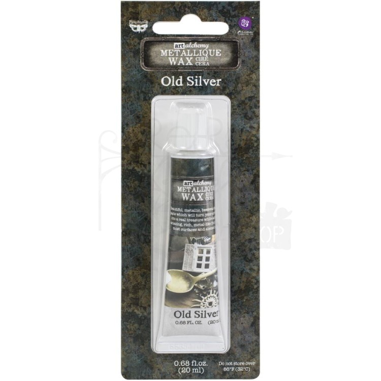 Wosk metaliczny 20ml Old Silver Art Alchemy Metallique Wax Finnabair 963996 Prima