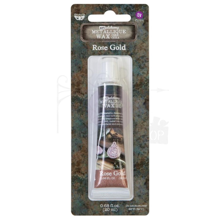 Wosk metaliczny 20ml Rose Gold Art Alchemy Metallique Wax Finnabair 963972 Prima