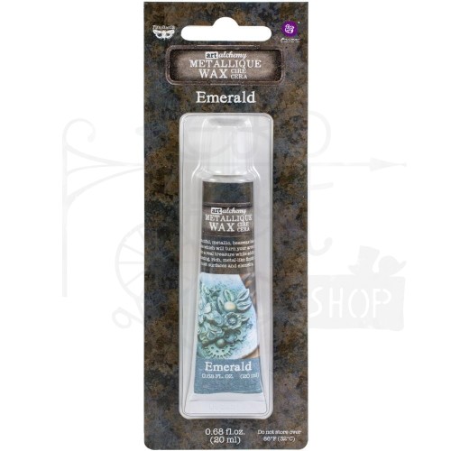 Wosk metaliczny 20ml Emerald Art Alchemy Metallique Wax Finnabair 968397 Prima