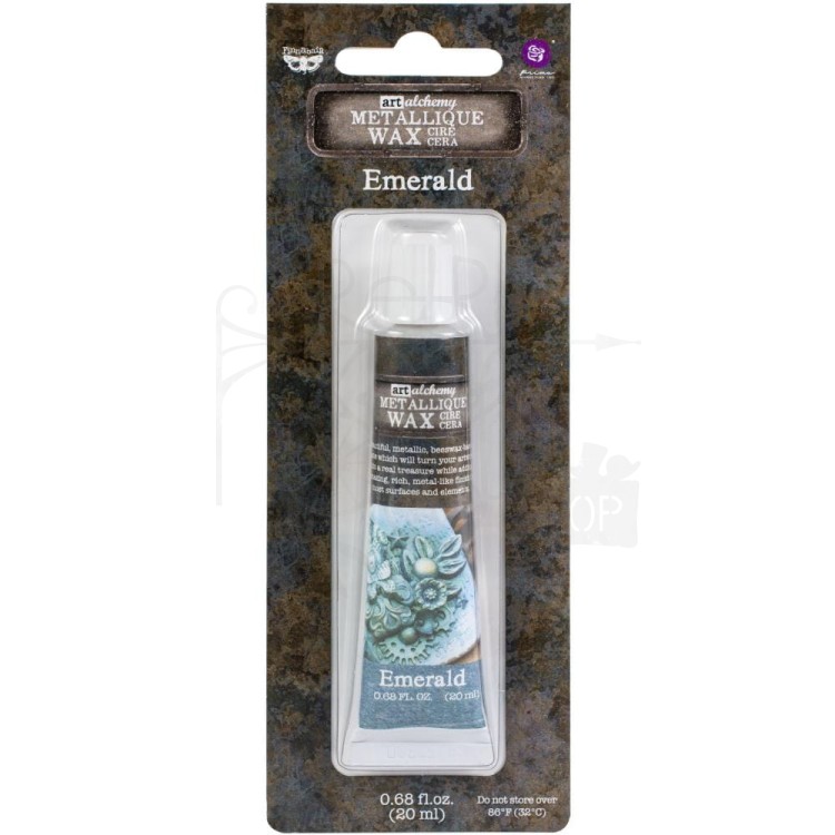 Wosk metaliczny 20ml Emerald Art Alchemy Metallique Wax Finnabair 968397 Prima