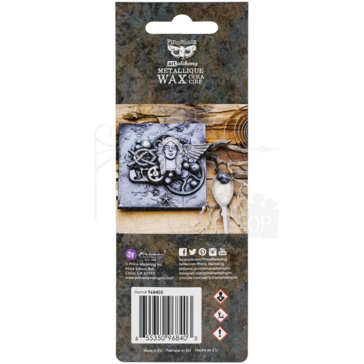 Wosk metaliczny 20ml Graphite Art Alchemy Metallique Wax Finnabair 968403 Prima