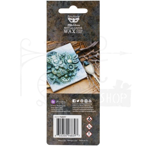 Wosk metaliczny 20ml Emerald Art Alchemy Metallique Wax Finnabair 968397 Prima