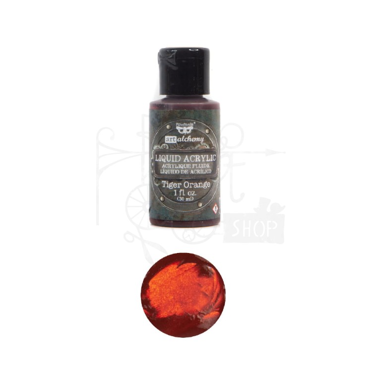 Farba Liquid Acrylic Finnabair Tiger Orange 967264 Prima